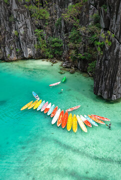 Colorful Green Lagoon, Palawan, Philippines