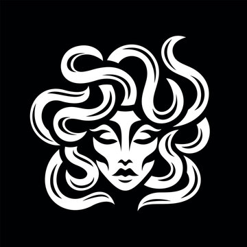 Modern logo Gorgon Medusa