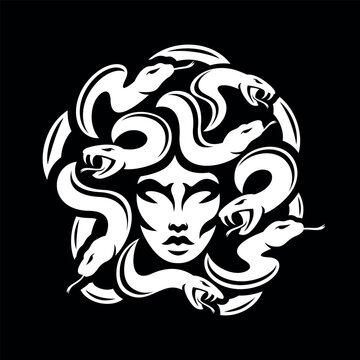 Modern logo Gorgon Medusa