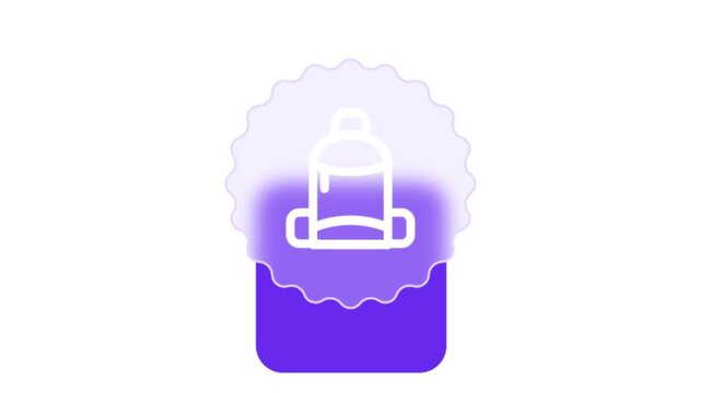 Modern abstract graphic icon with medical cross symbol inside cloud shape