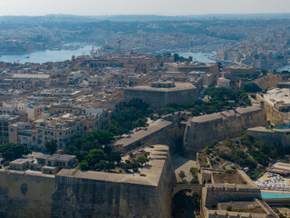 Fototapeta premium Aerial view of Valletta - Valletta, Malta