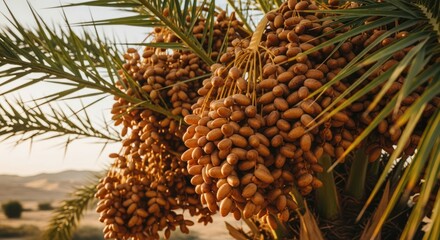 Obraz premium Date Palm Tree Fruits.
