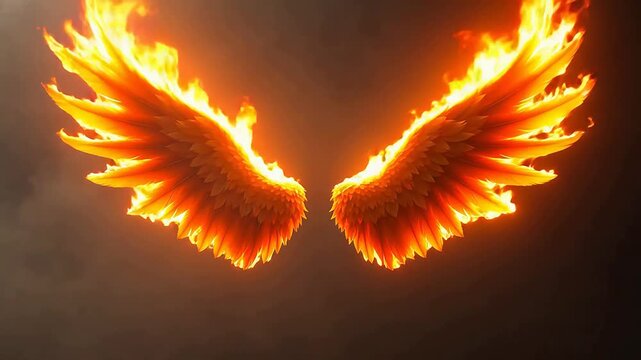 Flaming Angel Wings