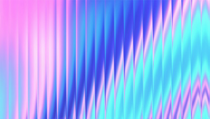 Iridescent ribbed glass texture with pink and blue gradient