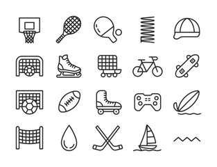 Fototapeta premium Vector of various sports icons