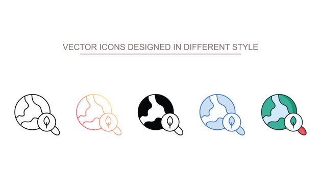 Environmental Impact vector design in modern and trendy style icon