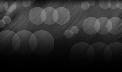 速さや流れをイメージした斜めの線、透けている円が重なる図形を並べ黒や灰のモノクロの色でペイントしグラデーションの効果も付けてデザインした幻想的なイラストの背景、画像、壁紙、テクスチャ等にも使えるグラフィックの素材