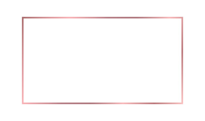 Rose gold gradient rectangular frame