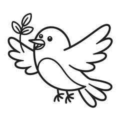 Fototapeta premium EASTER BOLD EASY COLORING PAGES, VECTORS, ILLUSTRATION, LINE ART, BLACK-WHITE, BOLORING BOOK, COLORING PAGES, 8.5X8.5 INCHES, PRINTABLE COLORING PAGES, BUNNY, EGG, CHICK, EASTER BACKGROUND