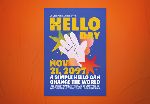 Playful World Hello Day Flyer