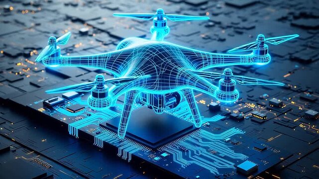 Drone on Circuit Board