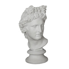 Obraz premium Classical Greek Marble Bust Sculpture Photo PNG Isolated