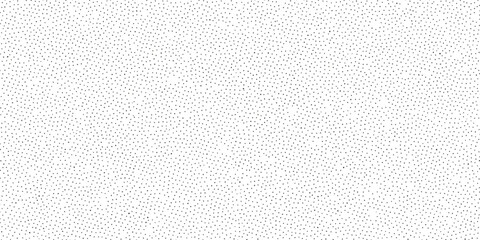 A minimalist black and white abstract pattern featuring a random distribution of tiny dots across a textured background.