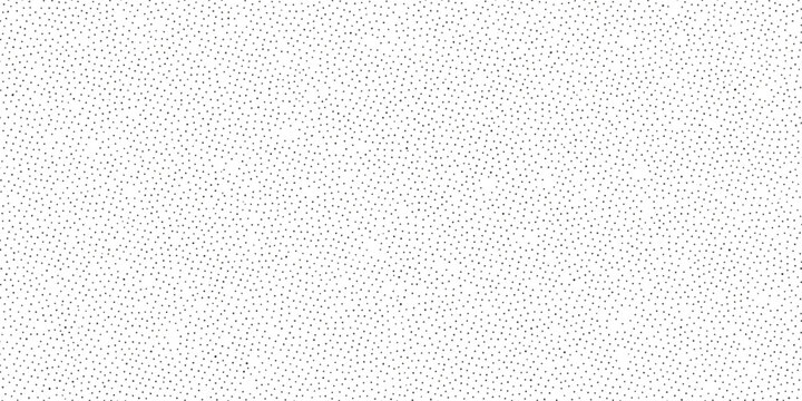 A minimalist black and white abstract pattern featuring a random distribution of tiny dots across a textured background.