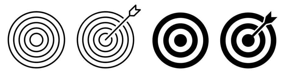 Target icon set © Mariia