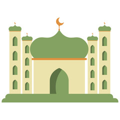 Illustration of a Mosque Building