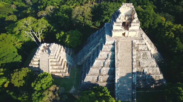 Exploring ancient Mayan ruins in Tikal, Guatemala surrounded by lush greenery and deep history