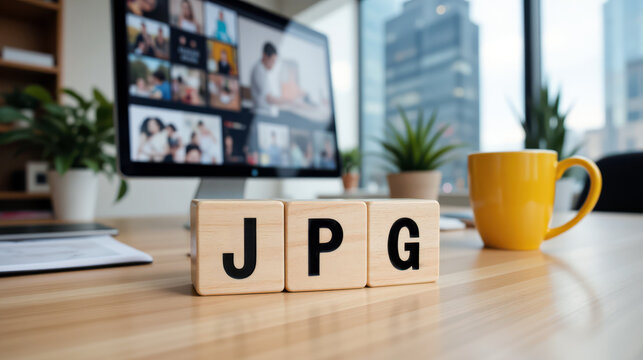 JPG image format for photo compression and fast uploading, supporting print ready exports and email attachments for online galleries, archive storage and content delivery across teams