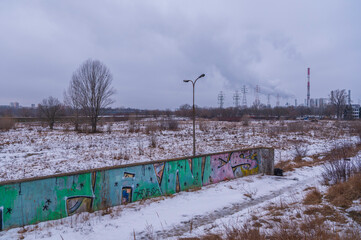 Dawny tor testowy FSO na Żeraniu trwająca jego rozbiórka. © smoku7979