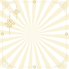 Chinese New Year red border background corner decoration