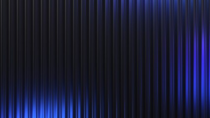 Abstract background design with reeded glass effect, 3d render