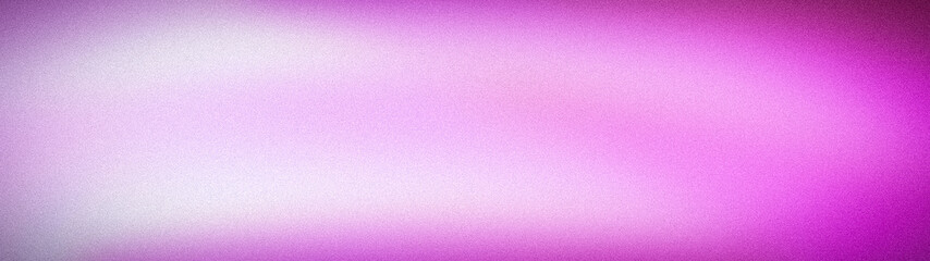Fototapeta premium Abstract wide grainy background with soft pink, purple, white, and violet tones. A high-quality textured blur ideal for modern banners, web design, and wallpaper