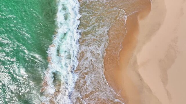 Aerial view of Santa Monica Beach in Boa Vista Cape Verde - Cabo Verde