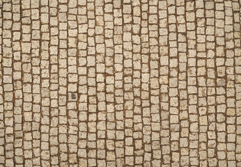 Granite cobblestone pavement texture background