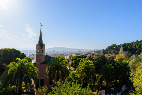 Barcelona's Park G&uuml;ell shines on a bright morning