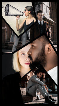 Vertical Split Screens 4 Frames 01