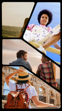 Vertical Split Screens 4 Frames 10