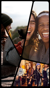 Vertical Split Screens 4 Frames 05