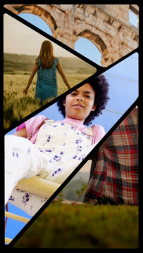 Vertical Split Screens 4 Frames 06