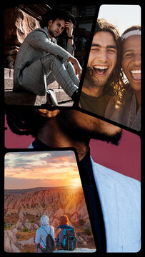 Vertical Split Screens 4 Frames 08