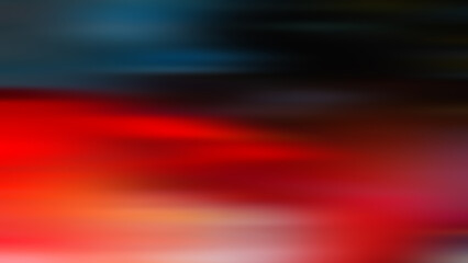 Abstract Blurred Gradient Background with Wide Horizontal Red and Blackish-Blue Stripes.