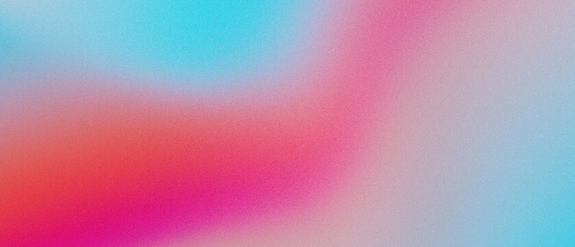 Vibrant summer color gradient background with grainy orange, pink and white noise texture, retro banner poster header design