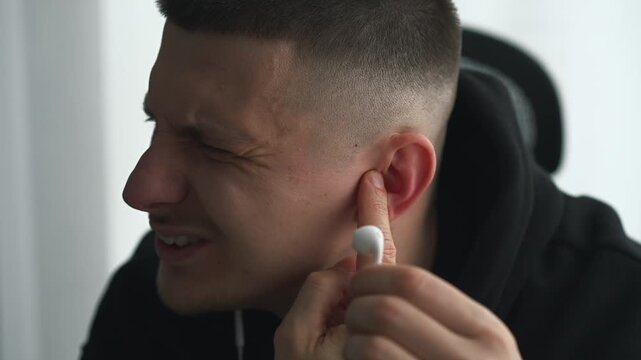 Ear pain from headphones.
Hearing problems
