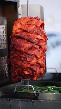 Spinning Flavor: Slow Motion Al Pastor on the Trompo