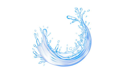 Obraz premium Circular Water Splash Ring