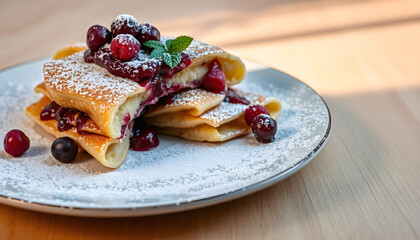Vegan Austrian kaiserschmarrn torn pancake