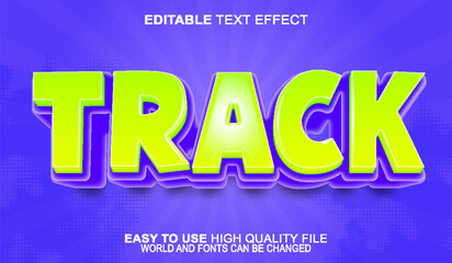  Track Monster Truck Offroad Race Vector Fully Editable Smart Object Text Effect © Zeta