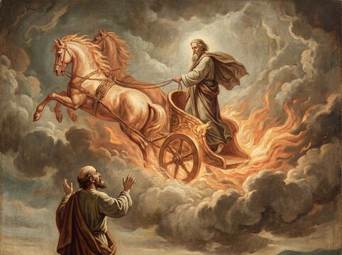Bible episode. The chariot of fire (The prophet Elijah)