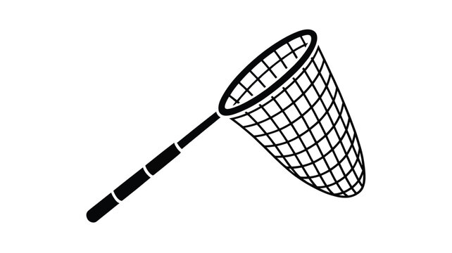 Butterfly net for catching insects in garden or outdoor setting