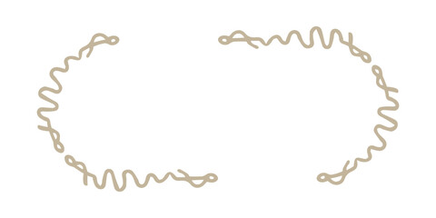 Naklejka premium hand drawn wavy frame