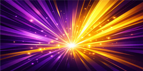 Obraz premium Abstract light background with glowing stars and radiant rays
