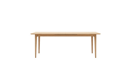 Fototapeta premium A minimalist wooden table on a transparent background