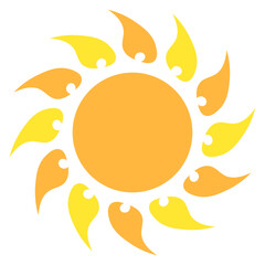 Naklejka premium sun element