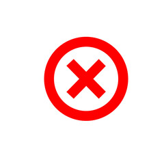 Obraz premium red cross mark