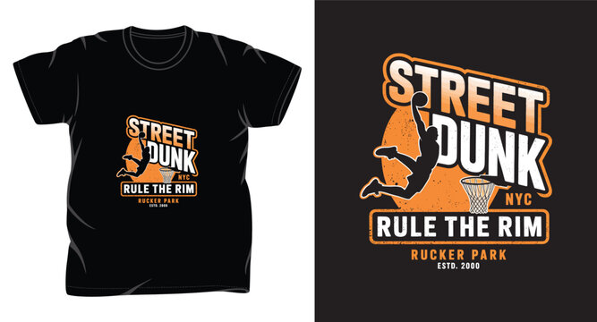 basketball graphic vector art t-shirt design print template