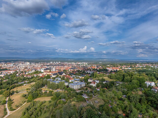 Obraz premium Bamberg Germany cityscape view from Michelsberg hill